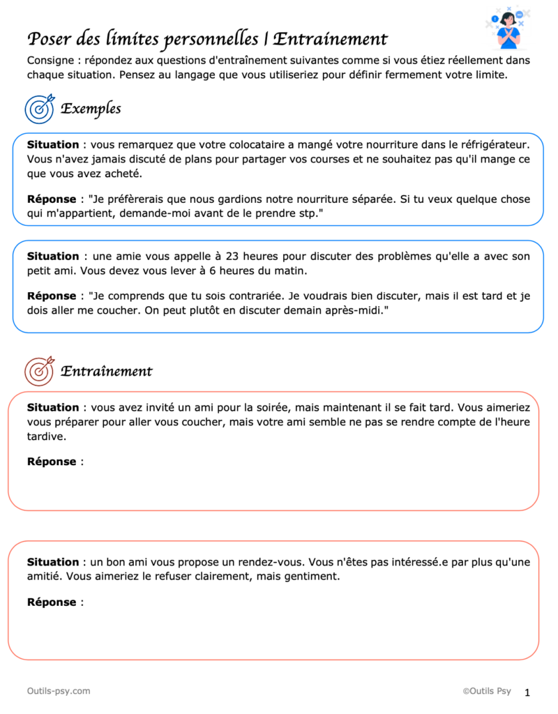 exercice affirmation de soi